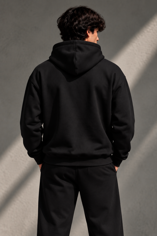 SIPLA Essential Black Hoodie